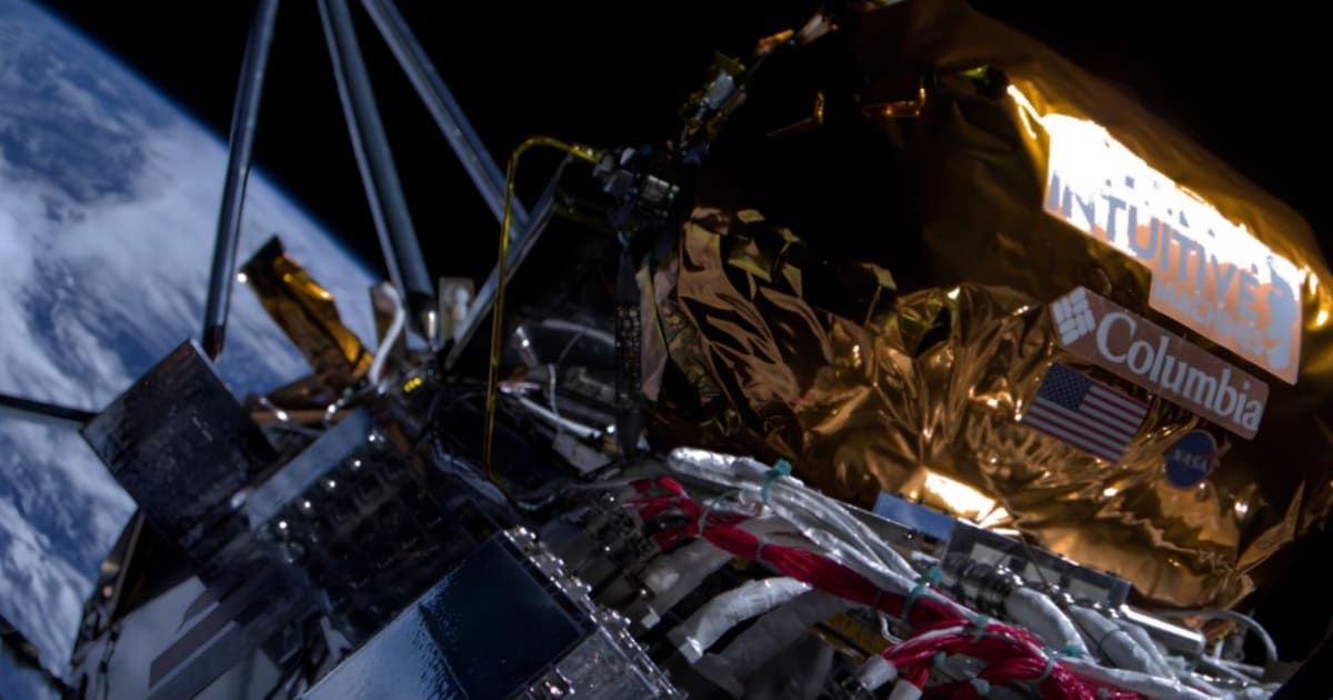 Odysseus is the first US spacecraft to land on moon since 1972 (Intuitive Machines/X)