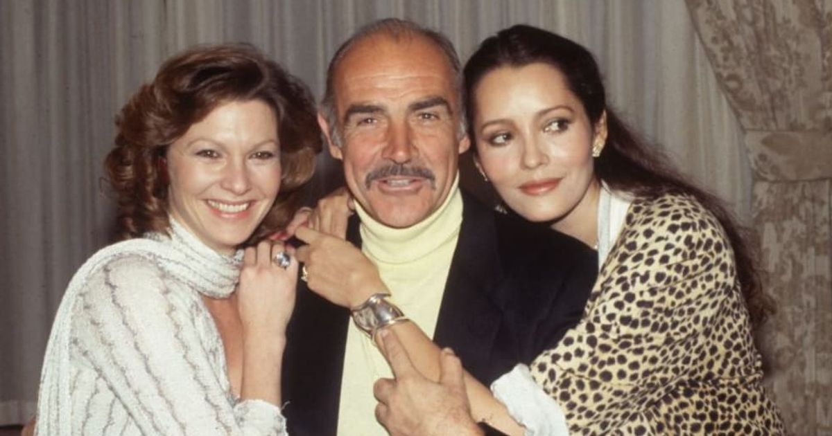(L-R) Pamela Salem, Sean Connery, and Barbara Carrera starred together in 'Never Say Never Again' (Hulton Archive/Getty Images)