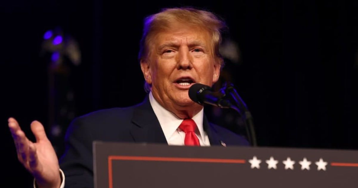 Donald Trump claimed indictments against him boosted Black support at an event for Black conservatives in South Carolina (Mario Tama/Getty Images)