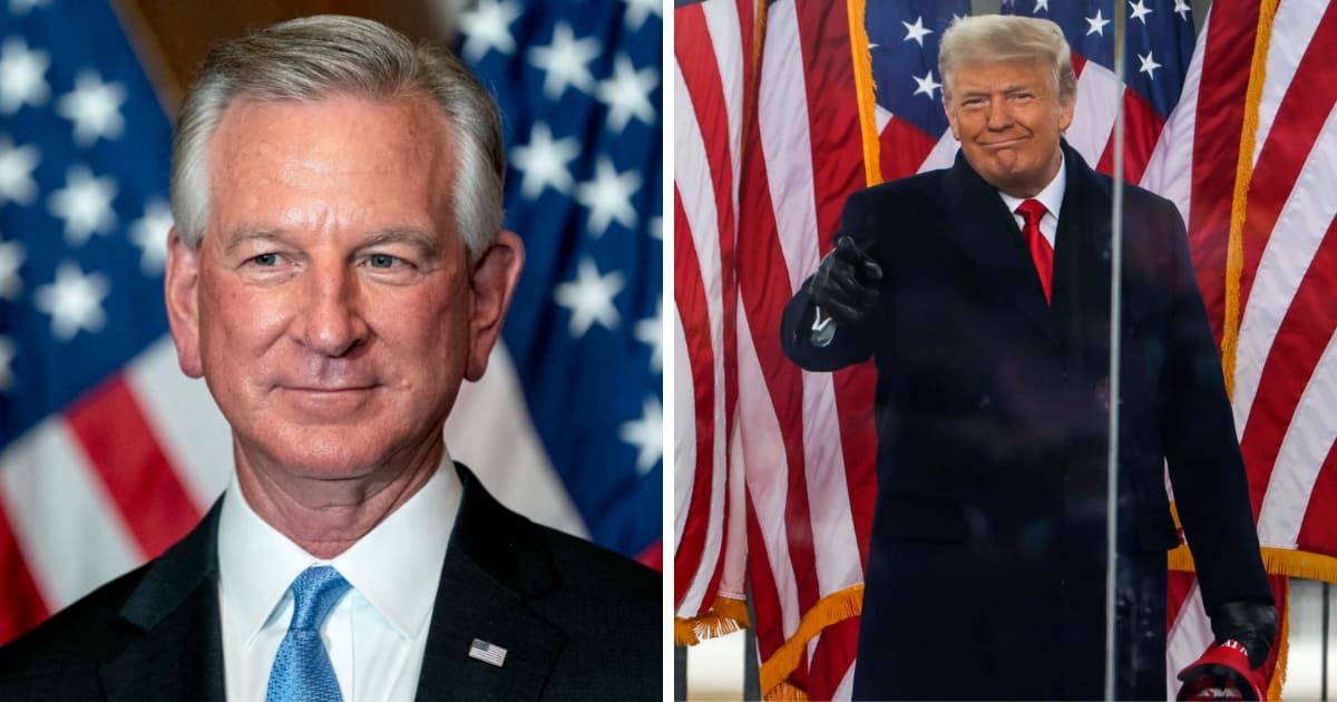 Speaking at CPAC, Tommy Tuberville stated that 'lot of these people are going to go to jail' if Donald Trump wins the 2024 presidential election (Getty Images)