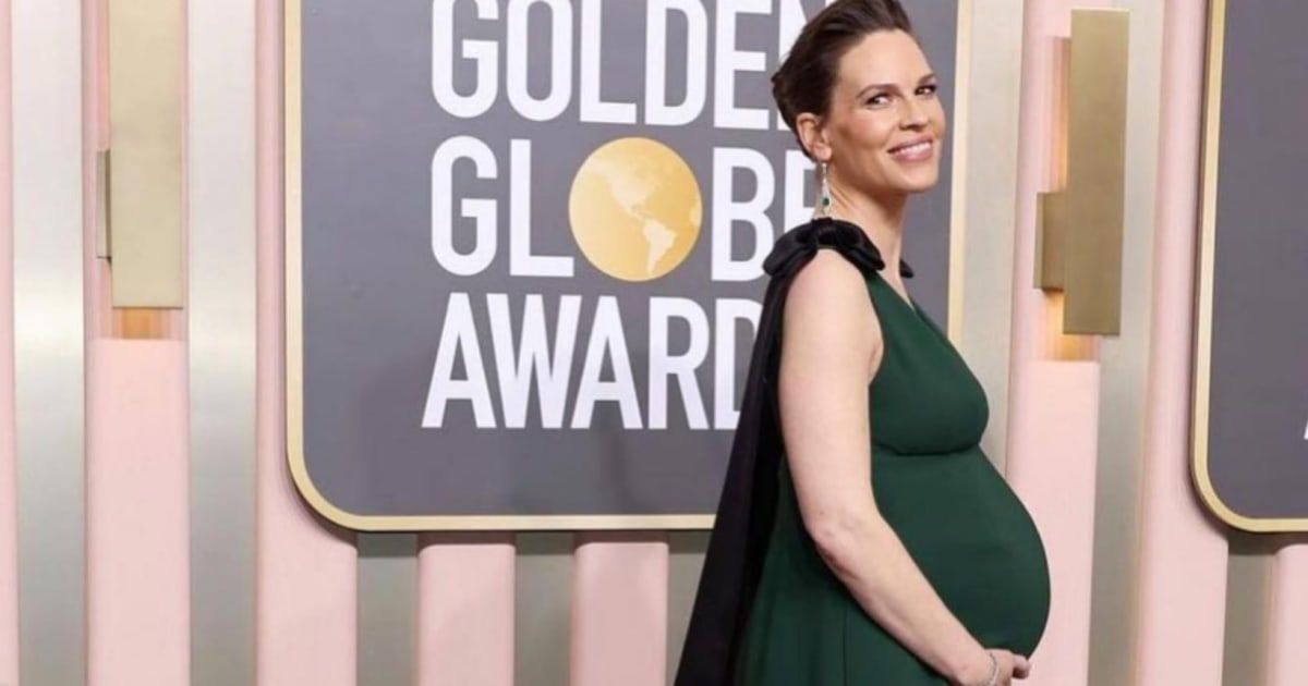 Hilary Swank, 48, welcomed her twins in April 2023 (Instagram)