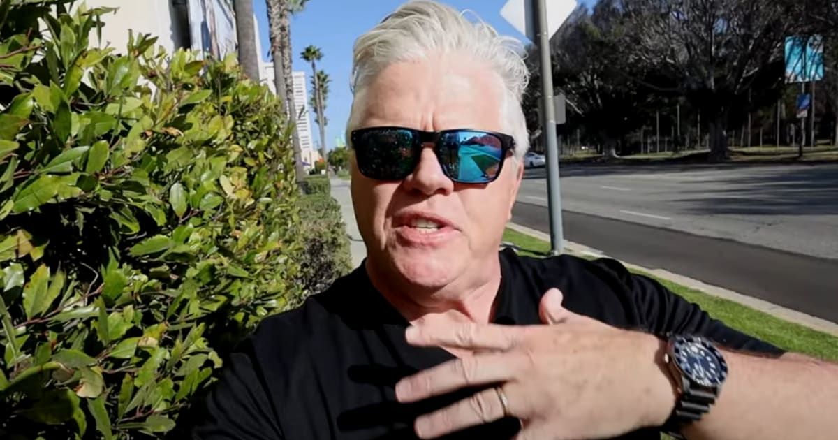 Thomas F Wilson, 64, released his latest YouTube video 'Humbly Super Famous' (screengrab/YouTube/TomWilson)