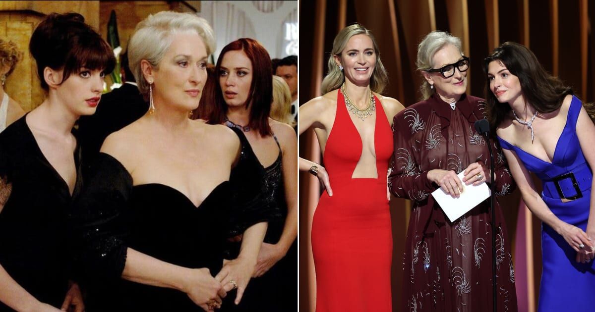 Meryl Streep, Anne Hathaway, and Emily Blunt bring joy to fans with 'The Devil Wears Prada' reunion (20th Century Fox/Everett Collection, Getty Images)