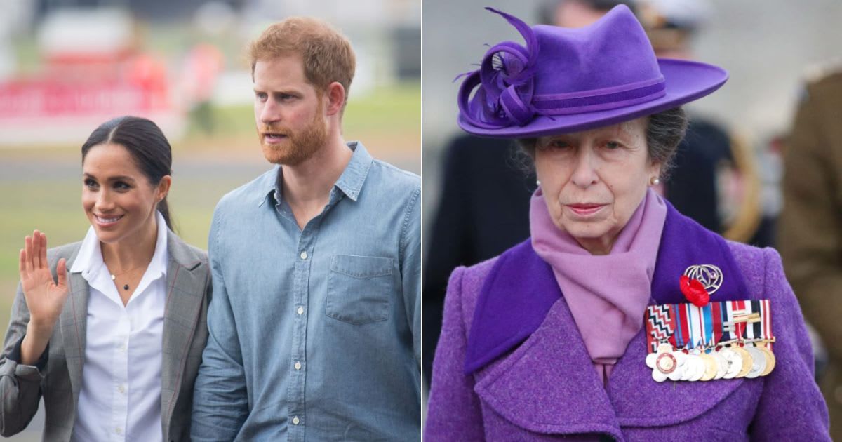 According to an insider, Princess Anne could help resolve the royal family's issues with Prince Harry and Meghan Markle (Getty Images)
