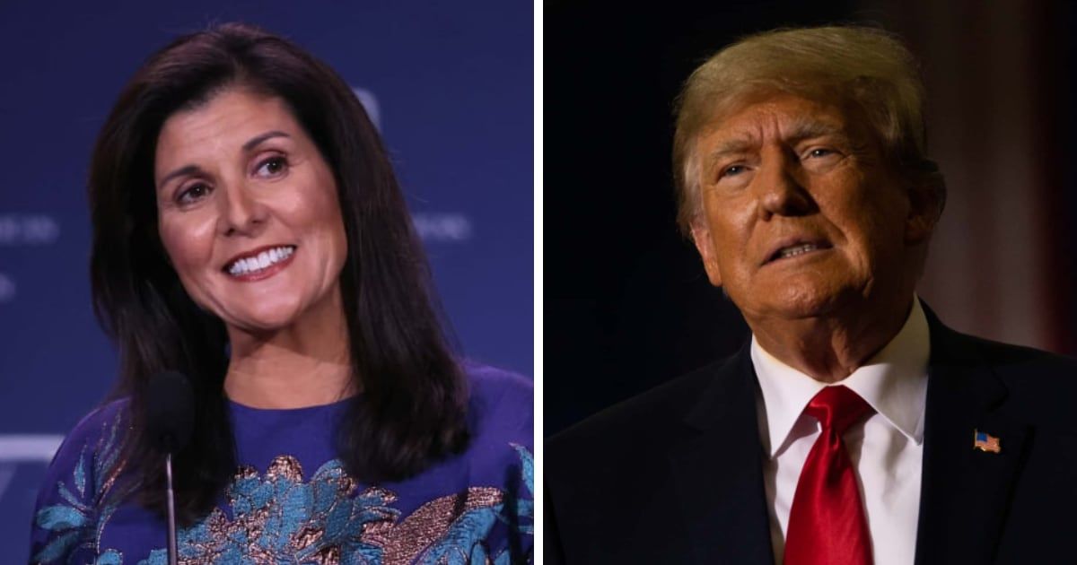 Nikki Haley vowed to continue in the GOP presidential race despite losing to Donald Trump in the South Carolina primary (Getty Images)