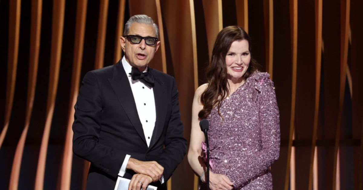 Geena Davis and Jeff Goldblum reunited at SAG Awards after 30 years (Getty Images)