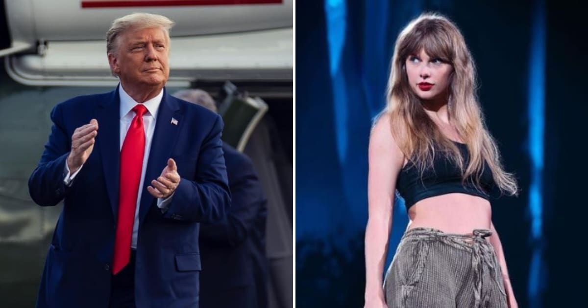 ‘Trying to win Swifties votes’: Internet muses as pic of Donald Trump allegedly looking up ‘Folklore’ by Taylor Swift goes viral