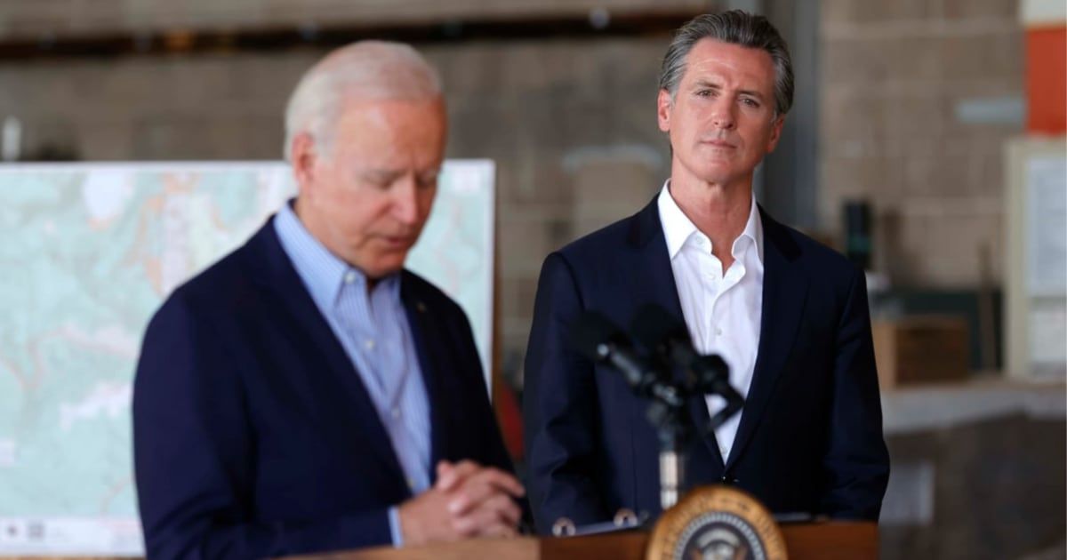California Governor Gavin Newsom recently claimed that President Joe Biden's age is an asset (Justin Sullivan/Getty Images)