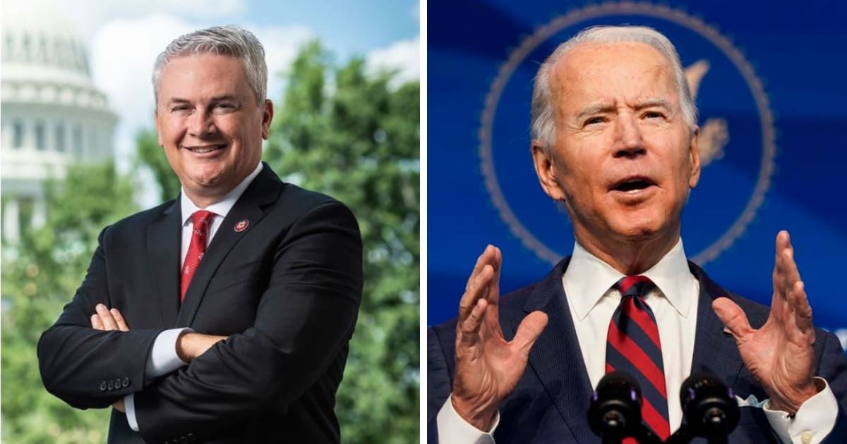 Kentucky Rep James Comer downplayed the significance of claims by indicted FBI informant Alexander Smirnov in the GOP-led probe into alleged Biden family influence peddling (Congressman James Comer/Facebook/Getty)