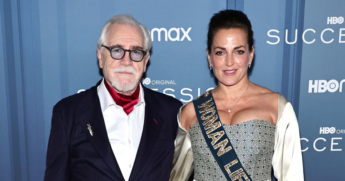(L-R) Brian Cox and wife Nicole Ansari-Cox reveal their first meeting (Jamie McCarthy/Getty Images)