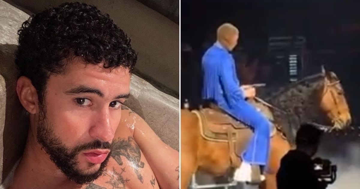 'Rabbit riding a horse’: Bad Bunny trolled for 'cowboy entrance' at Most Wanted Tour concert in Utah
