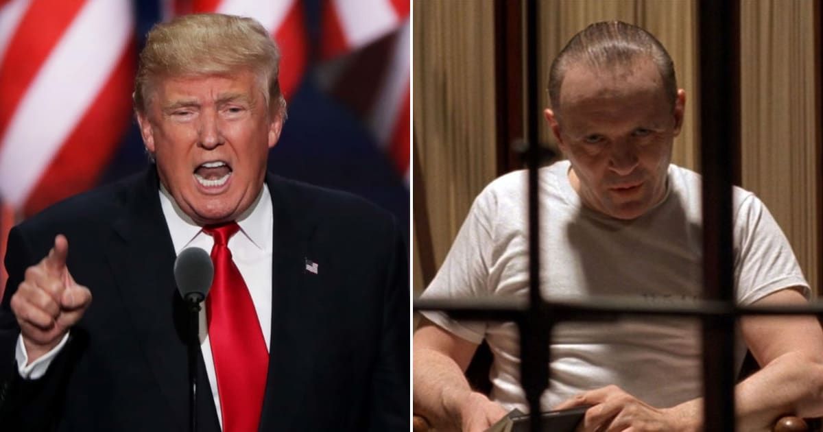 Donald Trump said migrants were emerging from 'insane asylums' like the one depicted in 'Silence of the Lambs' (Getty Images, Orion Pictures)