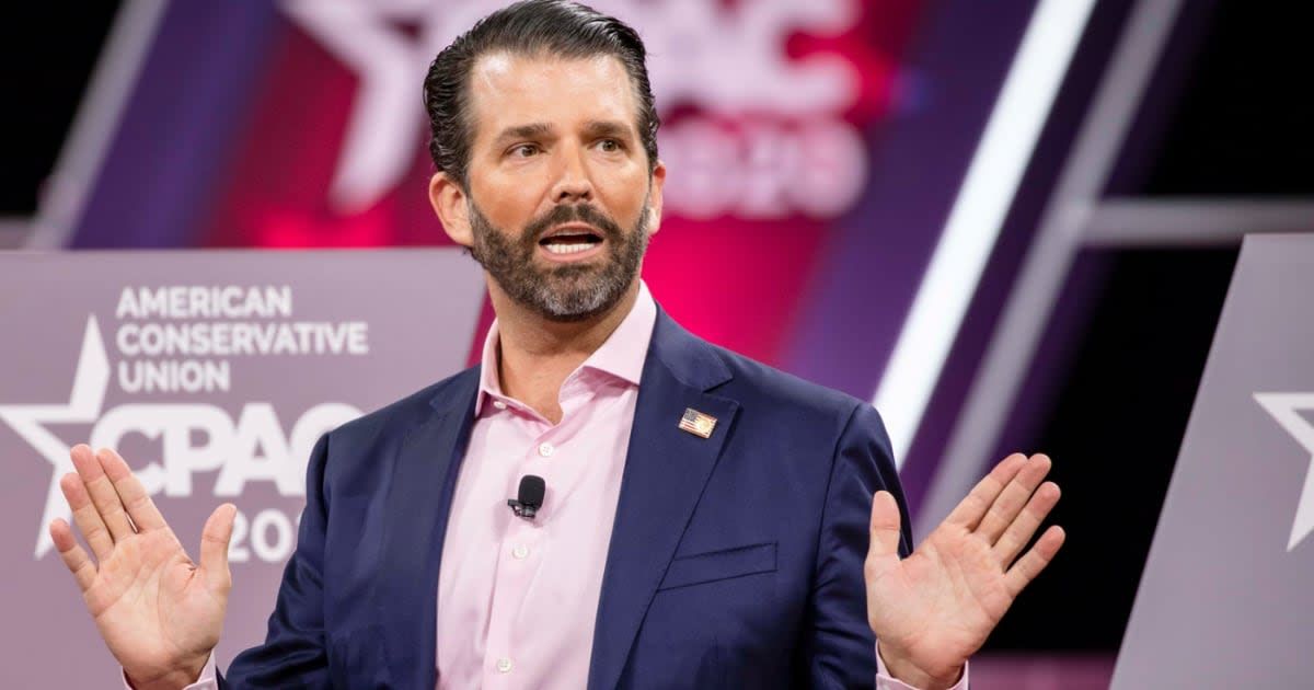 Donald Trump Jr said if any Democrat received an envelope with white powder, the Republicans would be blamed and drive news coverage for weeks (Getty Images)
