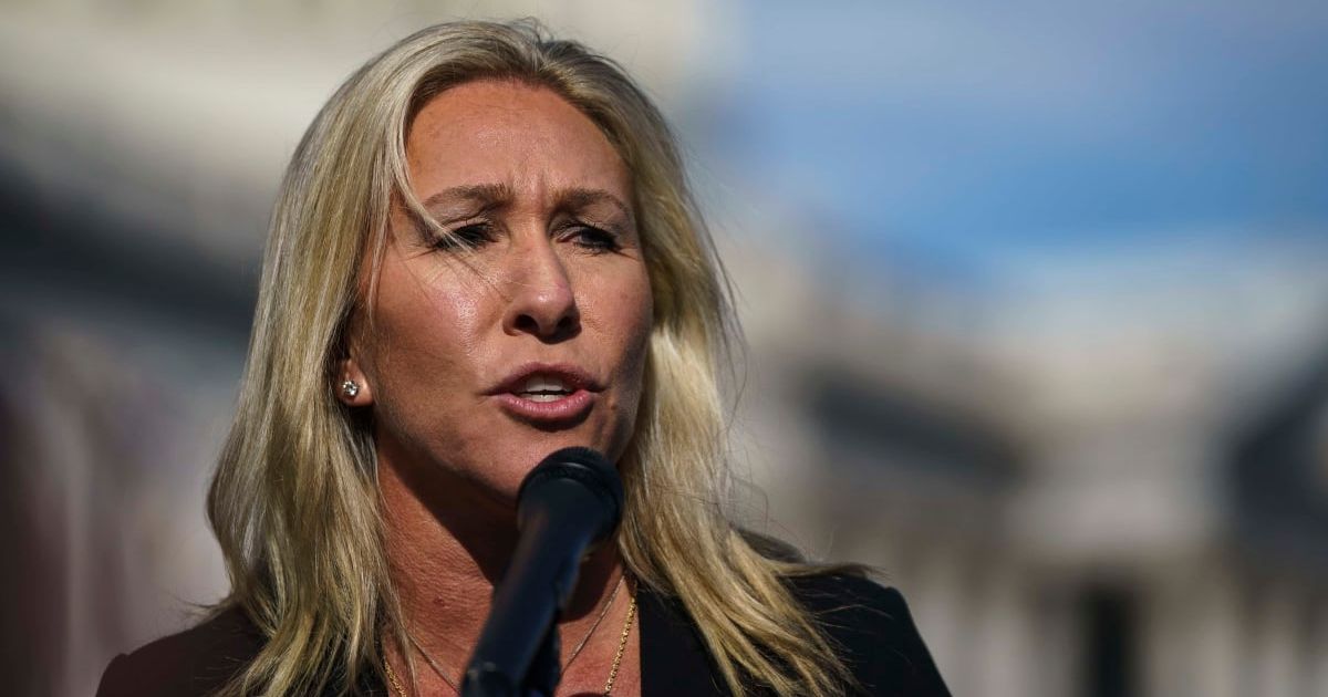 Rep Marjorie Taylor Greene (R-GA) tweets for CIA to focus on US border security issues (Getty Images)