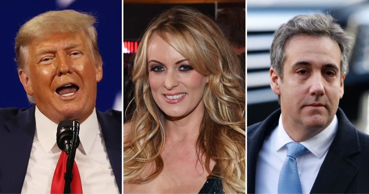 Trump's lawyer sought to block the testimony of Michael Cohen and Stormy Daniels in Donald Trump's NY hush-money trial (Getty Images)