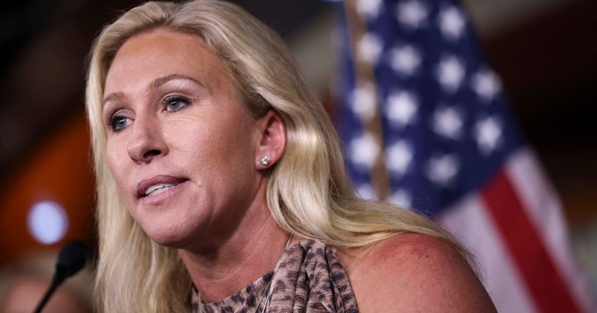 Rep Marjorie Taylor Greene (R-GA) called for GOP-controlled Georgia to act against illegal immigration (Getty Images)
