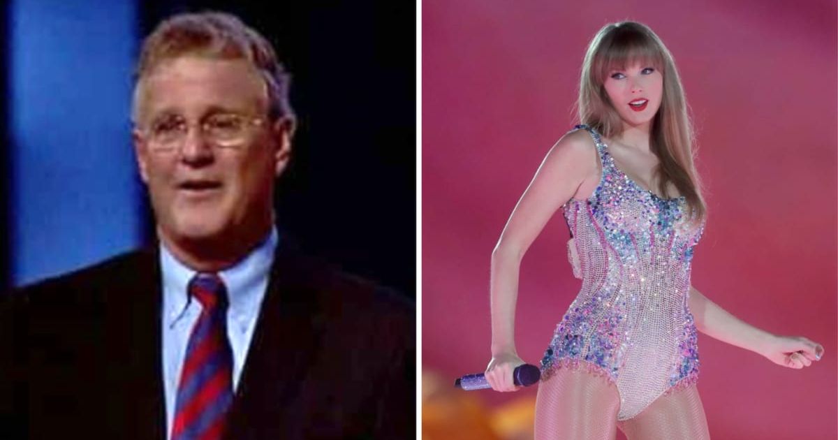 Taylor Swift's father Scott Swift was seen distributing refreshments to fans backstage (Getty Images)