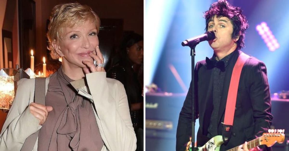 Courtney Love joined Billie Joe Armstrong at his concert in London recently (Courtney Love/Facebook, Getty Images)
