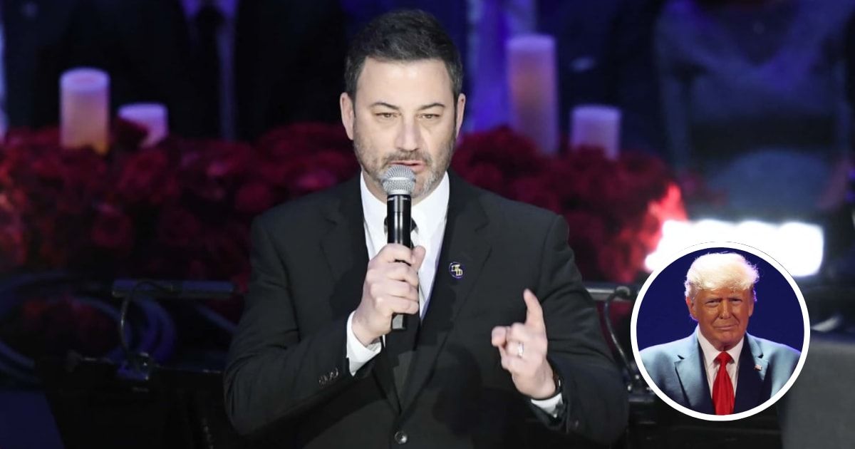 Jimmy Kimmel joked about the real reason former president Donald Trump is visiting the Mexican border (Getty Images)