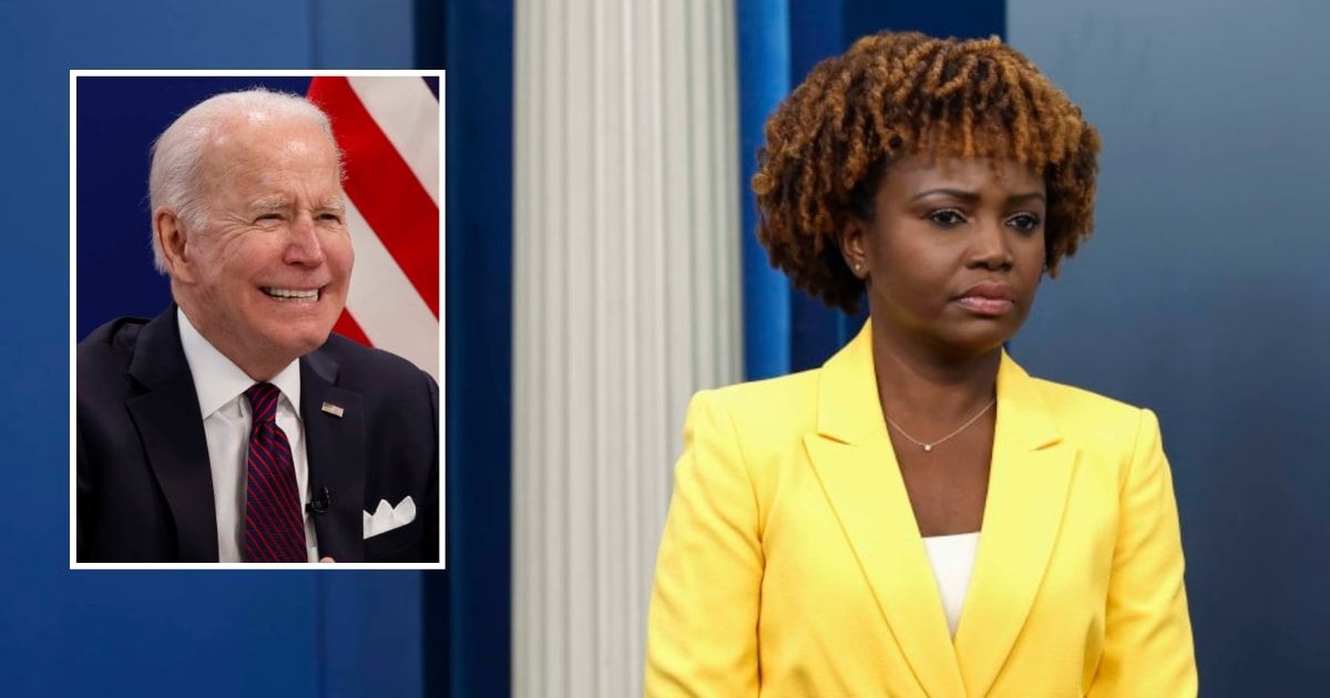 Karine Jean-Pierre found herself fielding a barrage of questions regarding POTUS' cognitive fitness during a recent press briefing (Getty Images)