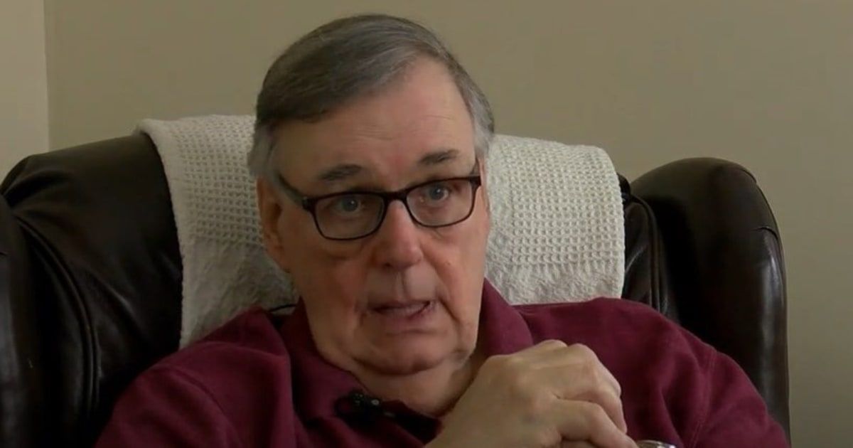 Rob Gooding received a black eye from the assault (Wish-TV/YouTube)