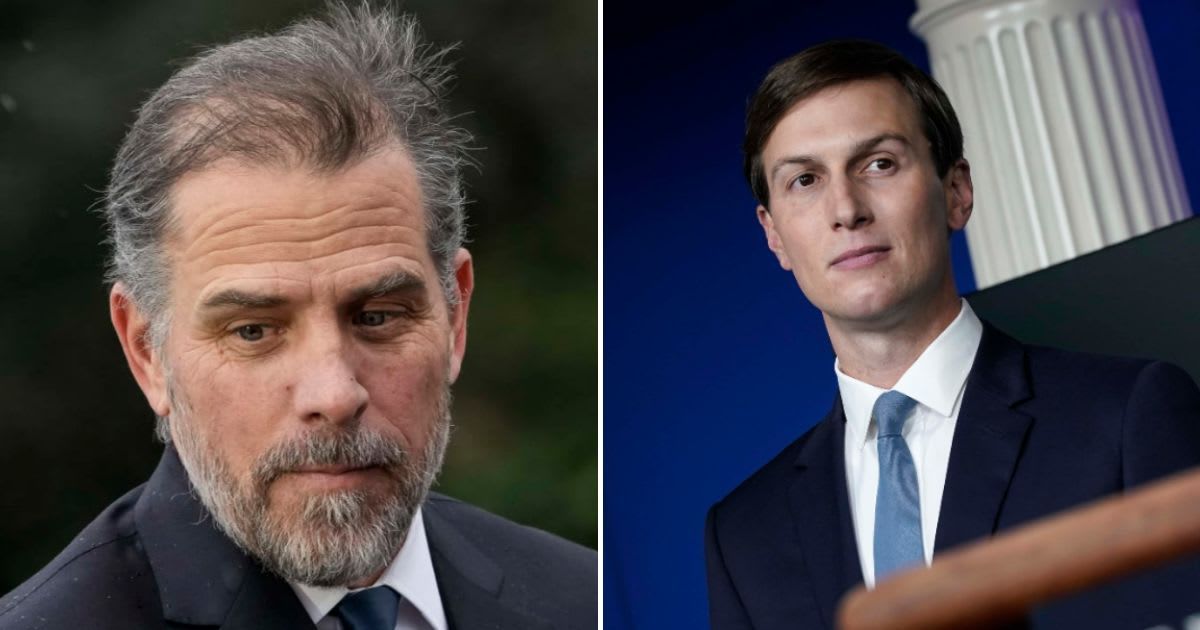 Hunter Biden attended a closed-door deposition and criticized Republicans for turning a blind eye to Jared Kushner's overseas business dealings (Getty Images)