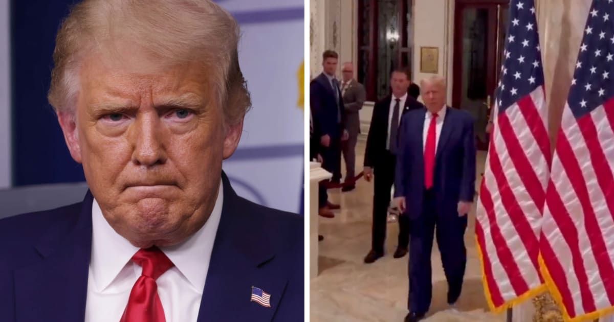 A newly circulating video of Donald Trump with an unsteady gait has sparked renewed debate about the former president's physical health (Getty Images, Ron Filipkowski/X)