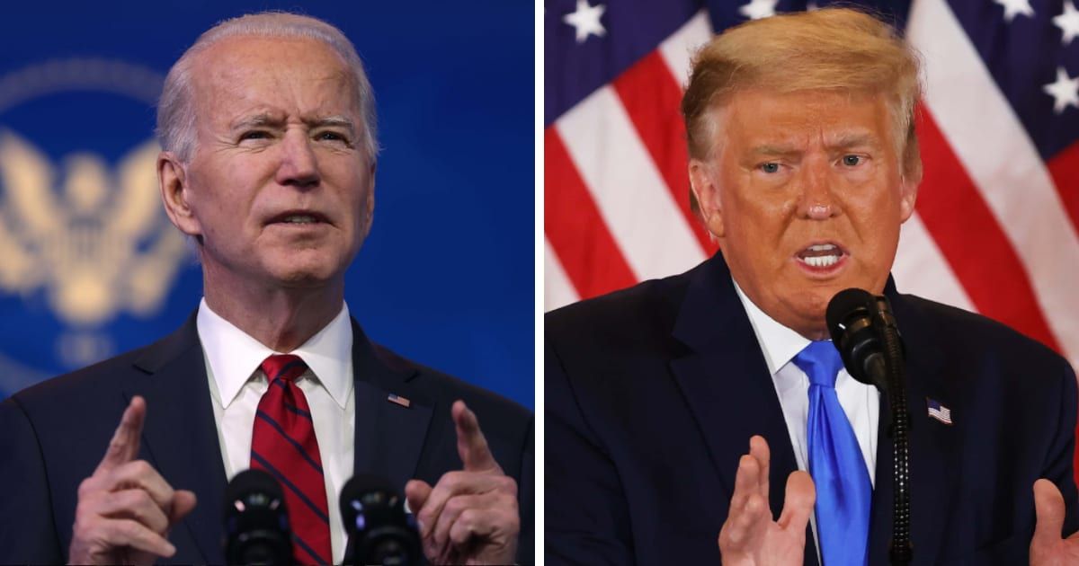 Joe Biden asked Donald Trump to join him in resolving the immigration crisis at the border (Getty Images)