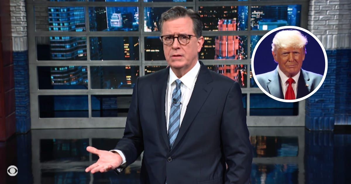 Stephen Colbert isn’t a huge fan of the Supreme Court’s actions to delay Donald Trump’s election interference trial (@ColbertLateShow/Youtube; Getty Images)