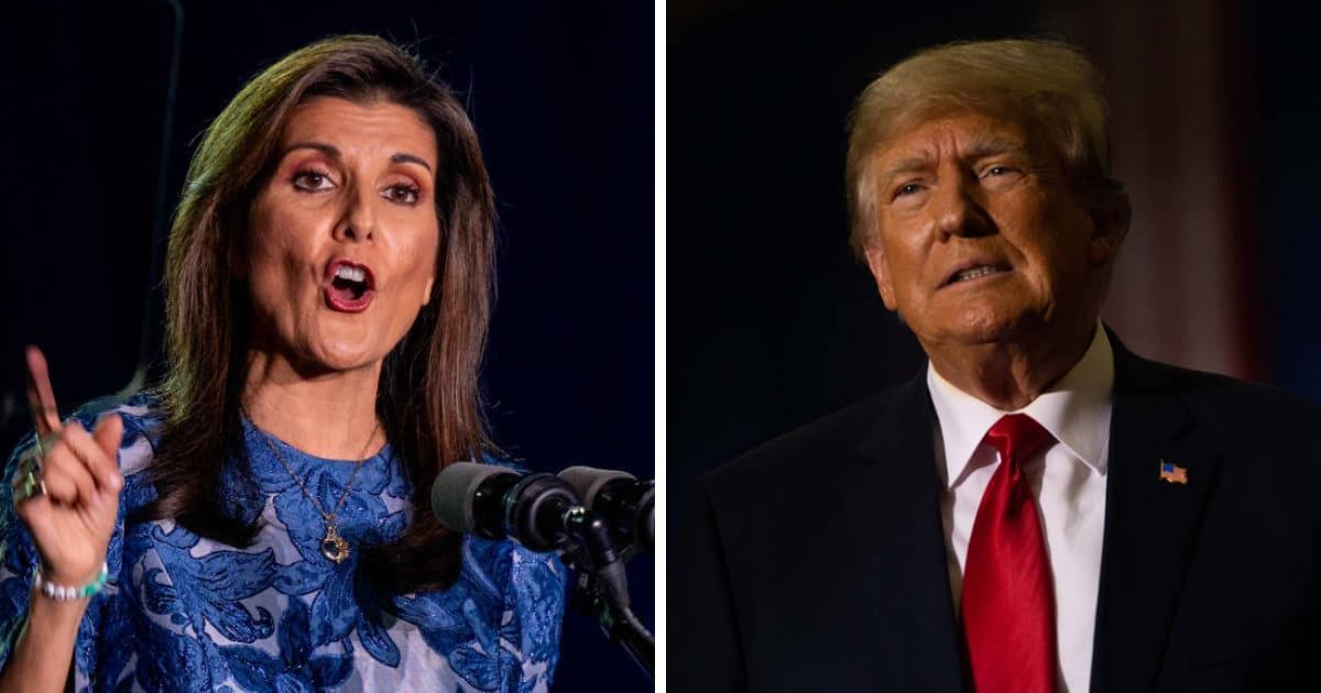 Nikki Haley is skeptical if Donald Trump would obey the Constitution if he becomes president for a second time (Getty Images)