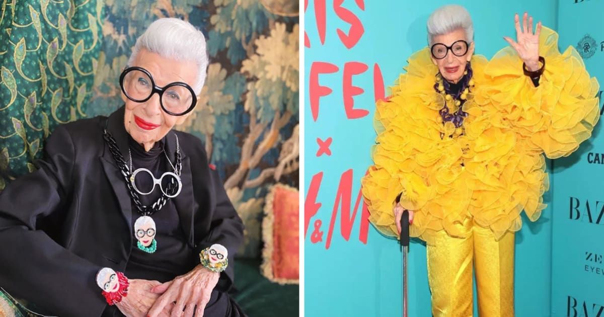Iris Apfel celebrated her 100th birthday in 2021, a year before she released a clothing collection with H&M (Instagram@iris.apfel)