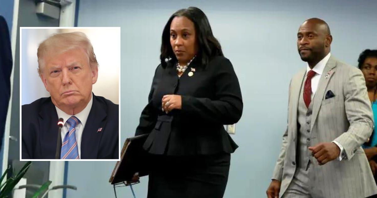 Donald Trump slammed Fani Willis over her relationship with Nathan Wade in a Truth Social post (Getty Images)