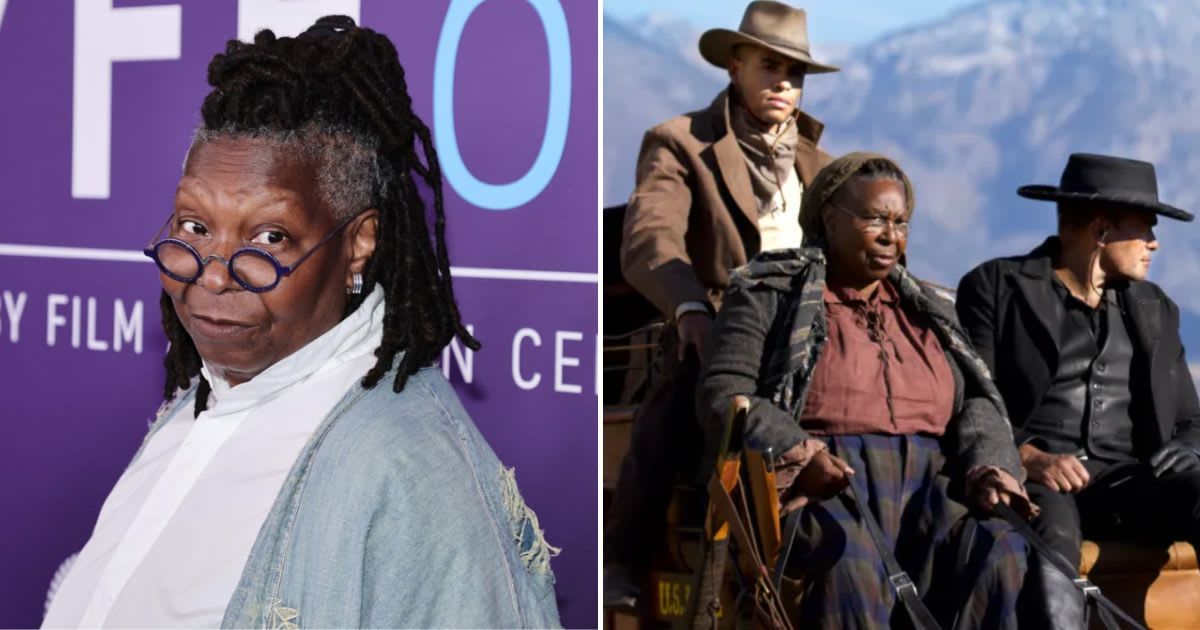 Whoopi Goldberg was cast in movie 'Outlaw Posse' after storming out of her house (Getty Images, ONE Media Coverage/YouTube)