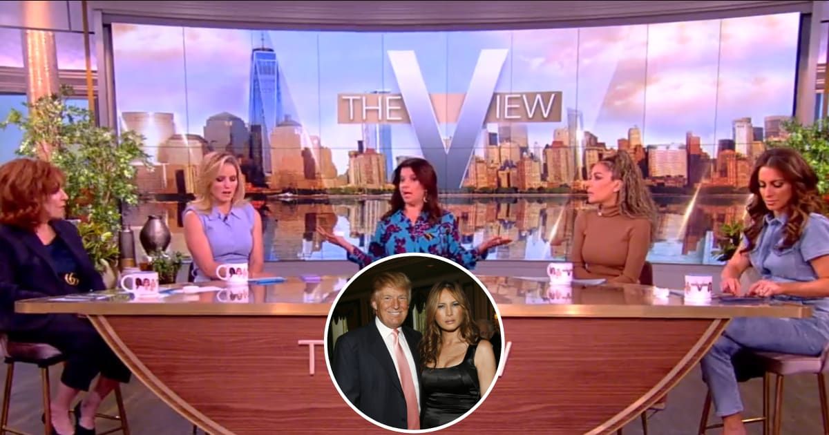 Co-hosts discussed Donald and Melania Trump's relationship on the March 1 episode of 'The View' (Screengrab/The View/X, Getty Images)