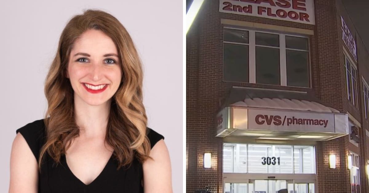 Washington Post's Maura Judkis recently reported on a shuttered CVS store (Maura Judkis/LinkedIn, NBC Washington/YouTube)