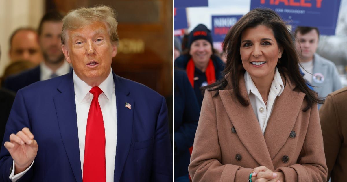 Nikki Haley emerged victorious in the Republican presidential primary for Washington, DC, dealing a symbolic blow to former President Donald Trump (Getty Images)