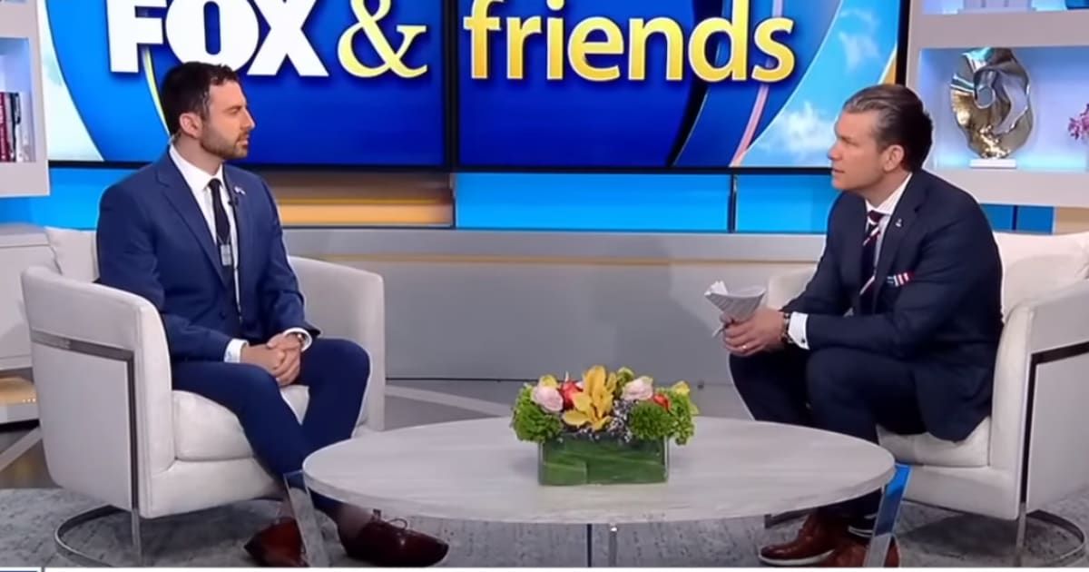 Eeylon Levy and Pete Hegseth on the March 3, 2024 episode of 'Fox & Friends' (Screengrab/Fox News)