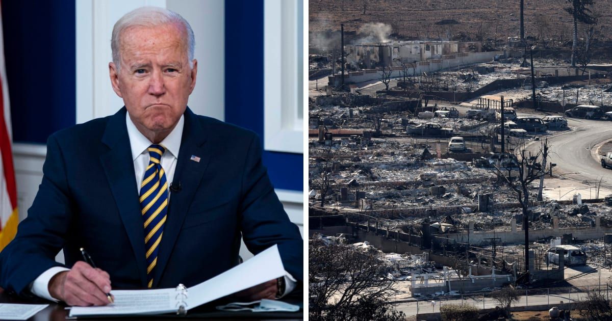 The Biden administration has not provided any targeted federal aid or assistance to American citizens affected by Maui wildfires (Getty Images)