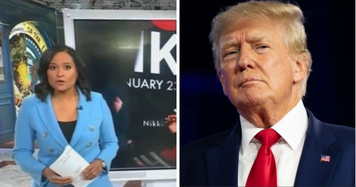 Kristen Welker sparked controversy with remarks on Donald Trump's 2020 election conduct, focusing on his claims of immunity (NBC/Getty)