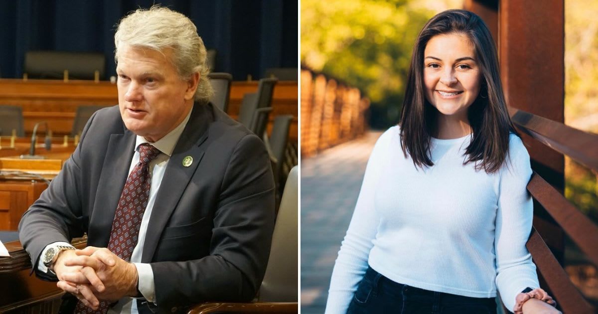 Rep Mike Collins will be introducing the Laken Riley Act which would harshly prosecute illegal immigrants who violate the law (@repmikecollins/Instagram, Laken Riley/Facebook)