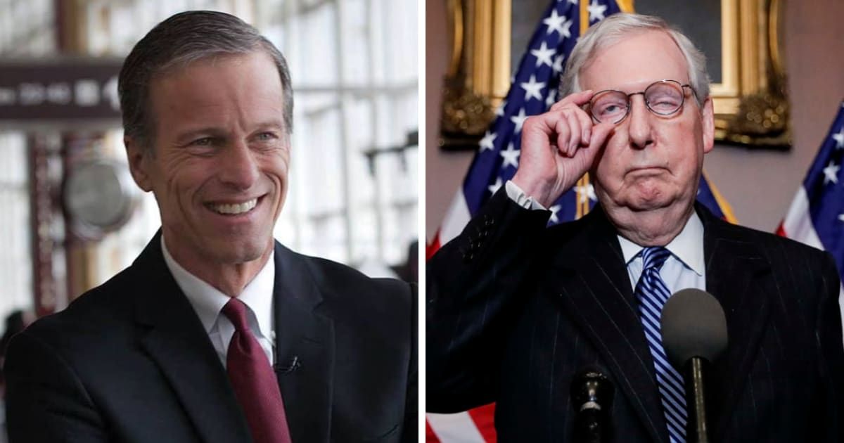 Sen John Thune announced his bid to succeed Senate Minority Leader Mitch McConnell (Senator John Thune/Facebook, Getty Images)