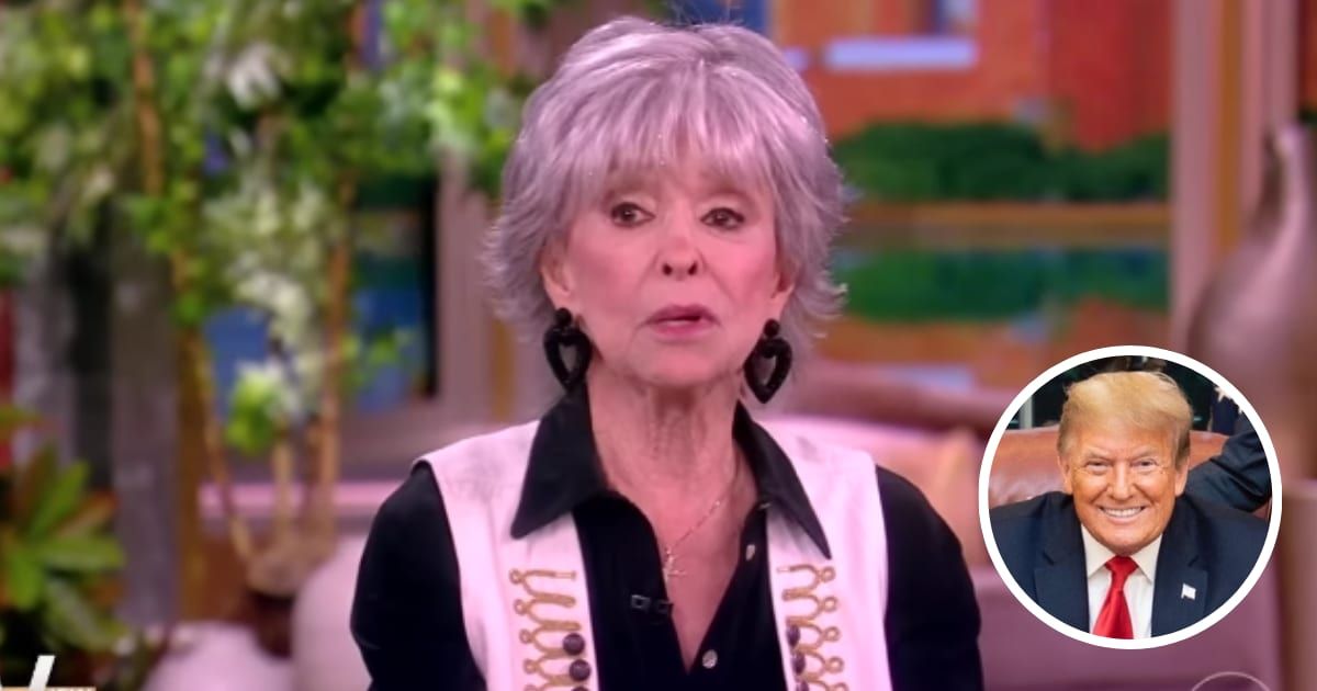 Rita Monero shared a 'wonderful little joke' about former President Donald Trump on 'The View'(The View/YouTube, Getty Images)