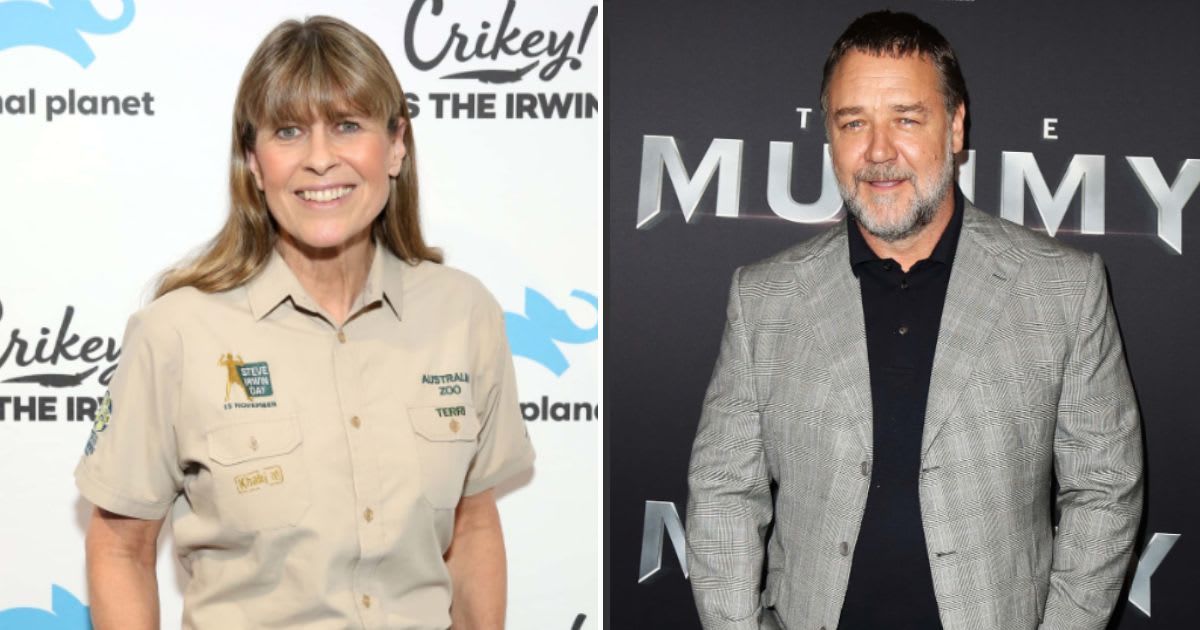 Terri Irwin addresses rumors about Russell Crowe's relationship on her radio show (Getty Images)