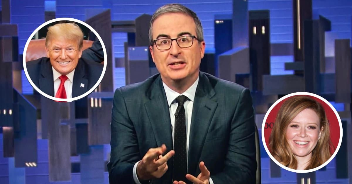 John Oliver asserts Donald Trump can face criminal charges as surely as Natasha Lyonne should play 'the next Batman' (Getty Images, Peabody Awards via Wikipedia)