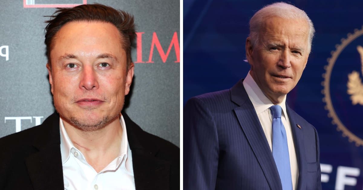 Elon Musk blasted the Biden administration's covert move of flying migrants into the US (Getty Images)