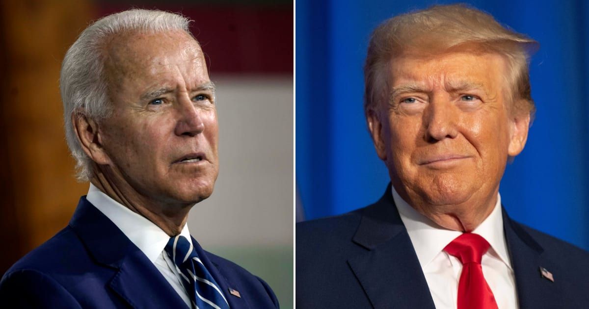 President Joe Biden has claimed he is beating former President Donald Trump in at least five polls (Getty Images)