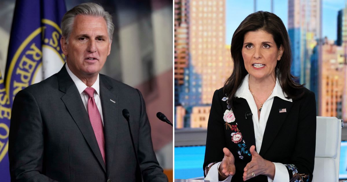 Former House Speaker Kevin McCarthy lauded Republican presidential hopeful, Nikki Haley's campaign and predicted a future role in administration for the former UN ambassador (Getty Images)