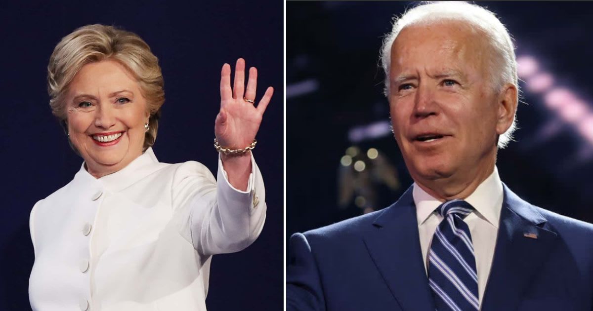 Hillary Clinton has stated that both Joe Biden and Donald Trump are 'old' and believe that voters should still support him (Getty Images)