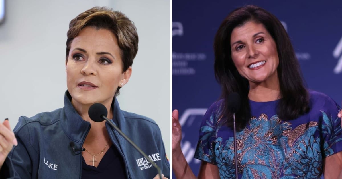 Kari Lake reffered to Nikki Haley by her birthname in a social media post (Getty Images)