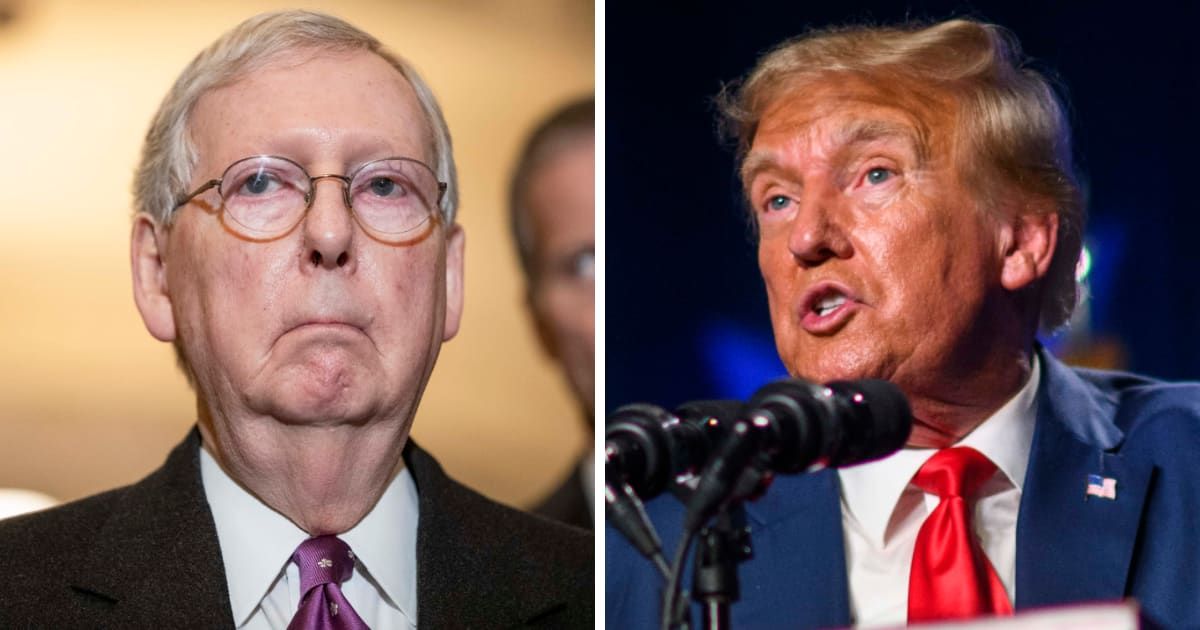 Sen. Mitch McConnell endorsed Donald Trump for 2024 presidential race (Getty Images, Melissa Sue Gerrits/Getty Images)